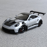 Porsche 2023 911 GT3 RS zilver 1:24 – diecast displaymodel