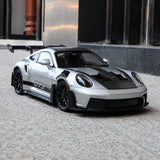 Porsche 2023 911 GT3 RS zilver 1:24 – diecast displaymodel
