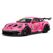 Porsche 2023 911 GT3 RS T-Rex Livery roze #80 1:24 – modelauto van gegoten metaal voor presentatie
