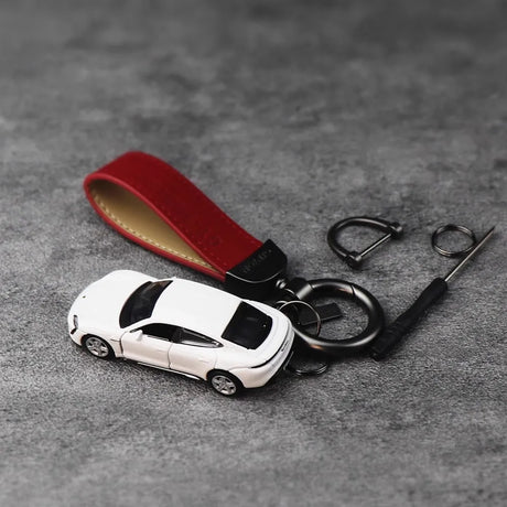 Porsche Taycan Turbo Keychain 1:64 Model Car Keychain