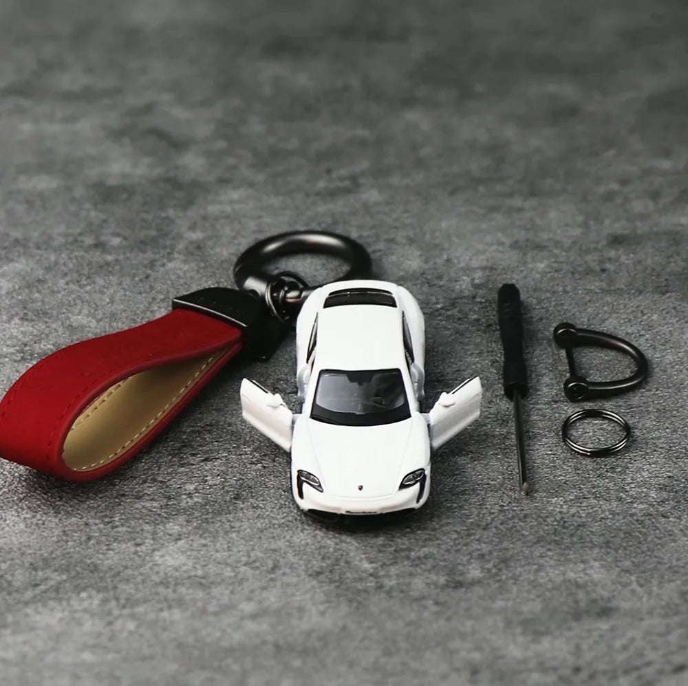 Porsche Taycan Turbo Keychain 1:64 Modellauto Keychain