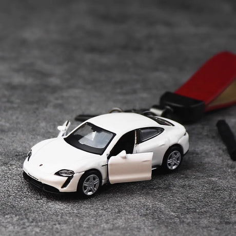 Porsche Taycan Turbo Keychain 1:64 Model Car Keychain