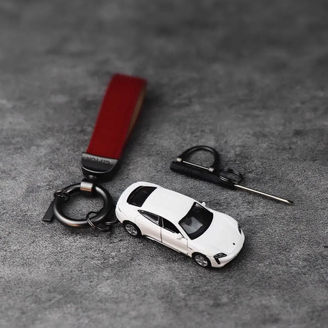 Porsche Taycan Turbo Keychain 1:64 Model Car Keychain