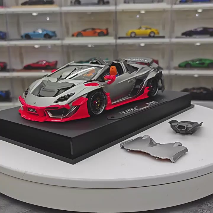 [DreamWalkers] 1:18 Lamborghini 2020 Huracan P61 Roadster Mat Blanc voiture miniature