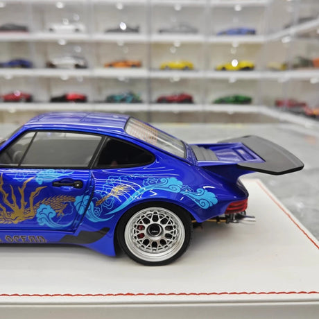 [Runner] 1:18 Porsche 1974 911 Carrera RSR 3.0 KS-R Deep Blue Model Car Resin