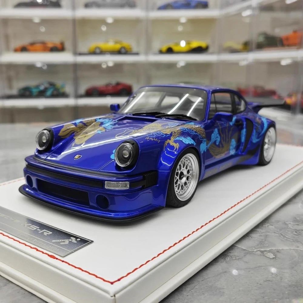 [Runner] 1:18 Porsche 1974 911 Carrera RSR 3.0 KS-R Deep bleu voiture miniature Resin