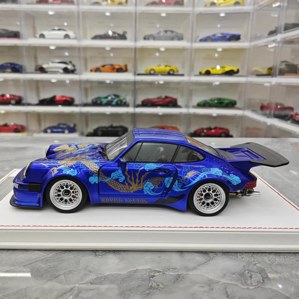 [Runner] 1:18 Porsche 1974 911 Carrera RSR 3.0 KS-R Deep bleu voiture miniature Resin