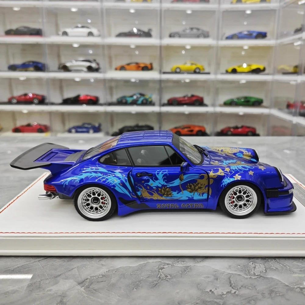 [Runner] 1:18 Porsche 1974 911 Carrera RSR 3.0 KS-R Deep bleu voiture miniature Resin