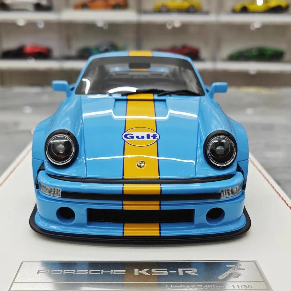 [Runner] 1:18 Porsche 1974 911 Carrera RSR 3.0 KS-R Gulf Model Car Resin