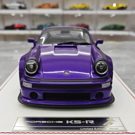 [Runner] 1:18 Porsche 1974 911 Carrera RSR 3.0 KS-R Purple Model Car Resin
