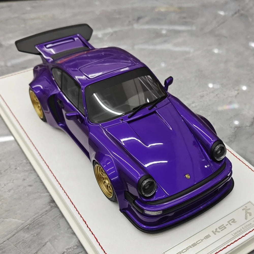 [Runner] 1:18 Porsche 1974 911 Carrera RSR 3.0 KS-R Purple Model Car Resin