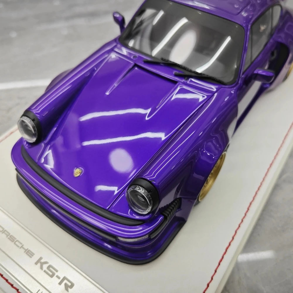 [Runner] 1:18 Porsche 1974 911 Carrera RSR 3.0 KS-R Purple Model Car Resin