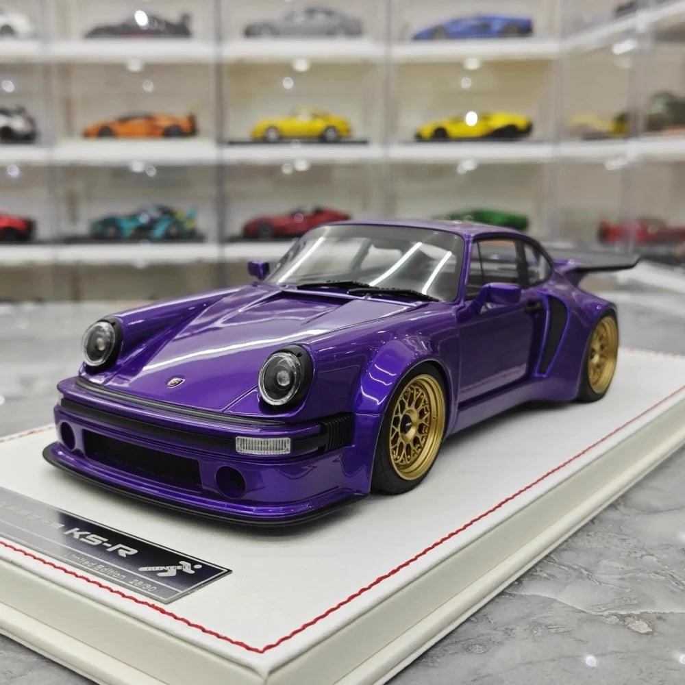[Runner] 1:18 Porsche 1974 911 Carrera RSR 3.0 KS-R Purple Model Car Resin