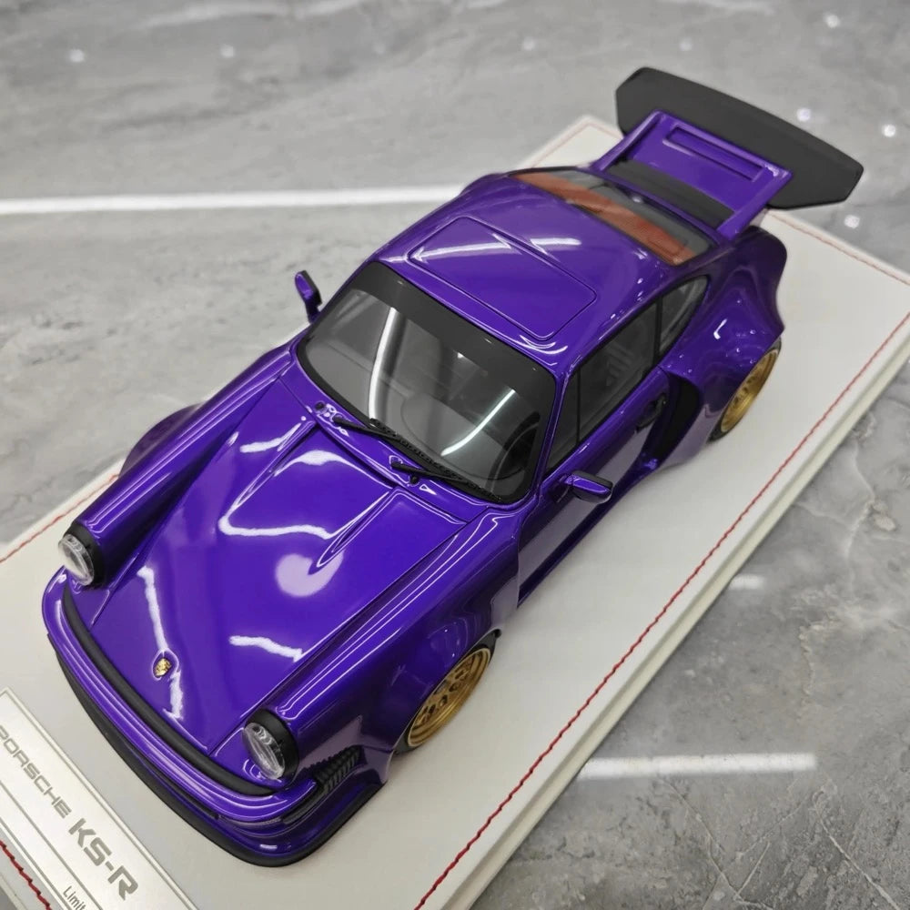 [Runner] 1:18 Porsche 1974 911 Carrera RSR 3.0 KS-R Purple Model Car Resin