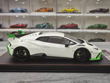 [Runner] 1:18 Lamborghini 2021 Huracan STO Novitec White Model Car Resin