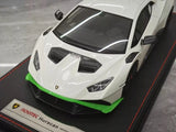 [Runner] 1:18 Lamborghini 2021 Huracan STO Novitec White Model Car Resin