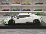 [Runner] 1:18 Lamborghini 2021 Huracan STO Novitec White Model Car Resin