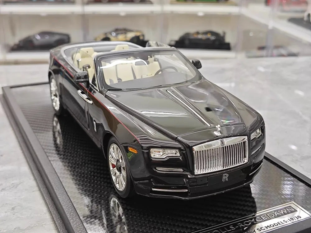 [SC Models] 1:18 Rolls-Royce 2016 Dawn Convertible Black Model Car Resin