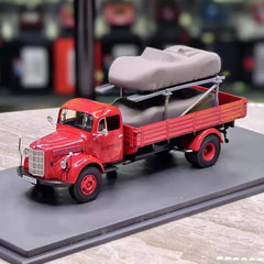 [Schuco] 1:43 Mercedes-Benz 1957 L350 Porsche 718 RS Model Car Resin