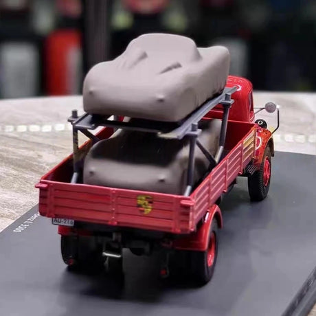 [Schuco] 1:43 Mercedes-Benz 1957 L350 Porsche 718 RS Model Car Resin