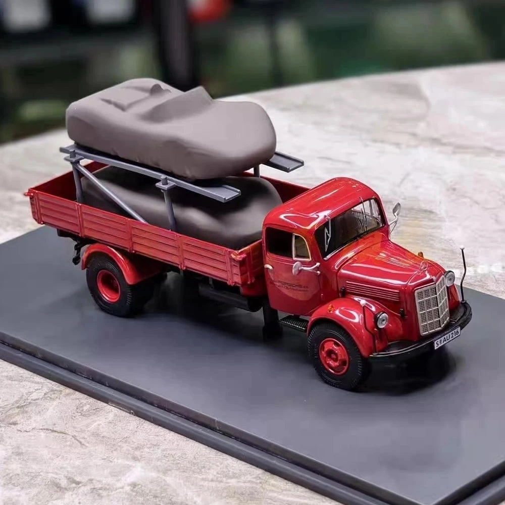 [Schuco] 1:43 Mercedes-Benz 1957 L350 Porsche 718 RS Model Car Resin