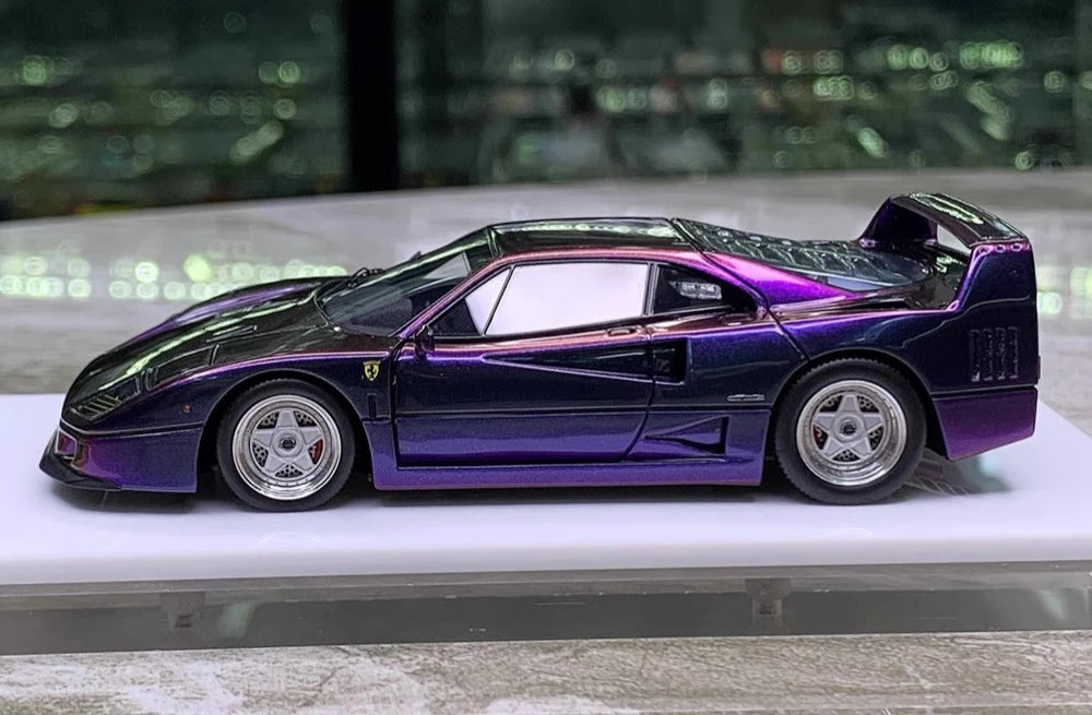 [SCM] 1:43 Ferrari 1987 F40 Ares Purple Gradient Model Car Die-Cast
