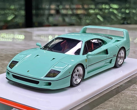 [SCM] 1:43 Ferrari 1987 F40 Ares Tiffany Blue Model Car Die-Cast