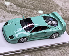 [SCM] 1:43 Ferrari 1987 F40 Ares Tiffany Blue Model Car Die-Cast