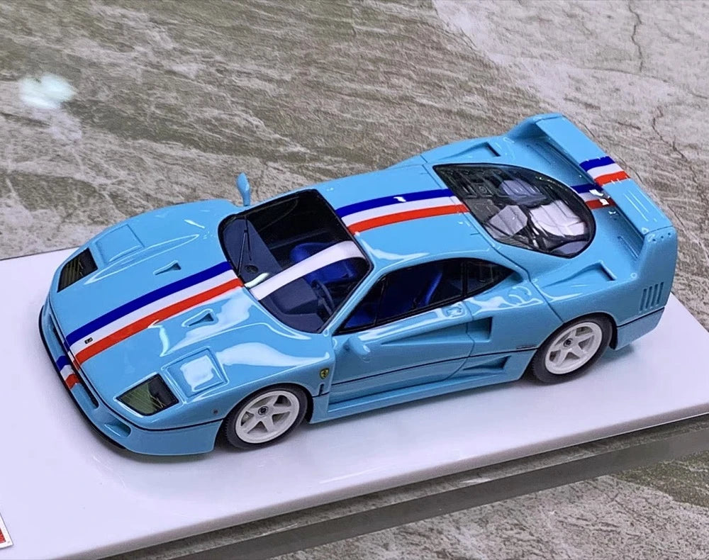 [SCM] 1:43 Ferrari 1987 F40 Ares Blue Model Car Die-Cast