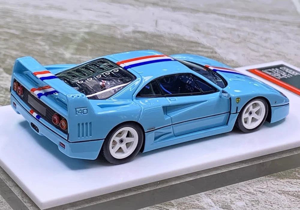 [SCM] 1:43 Ferrari 1987 F40 Ares bleu voiture miniature Die-Cast