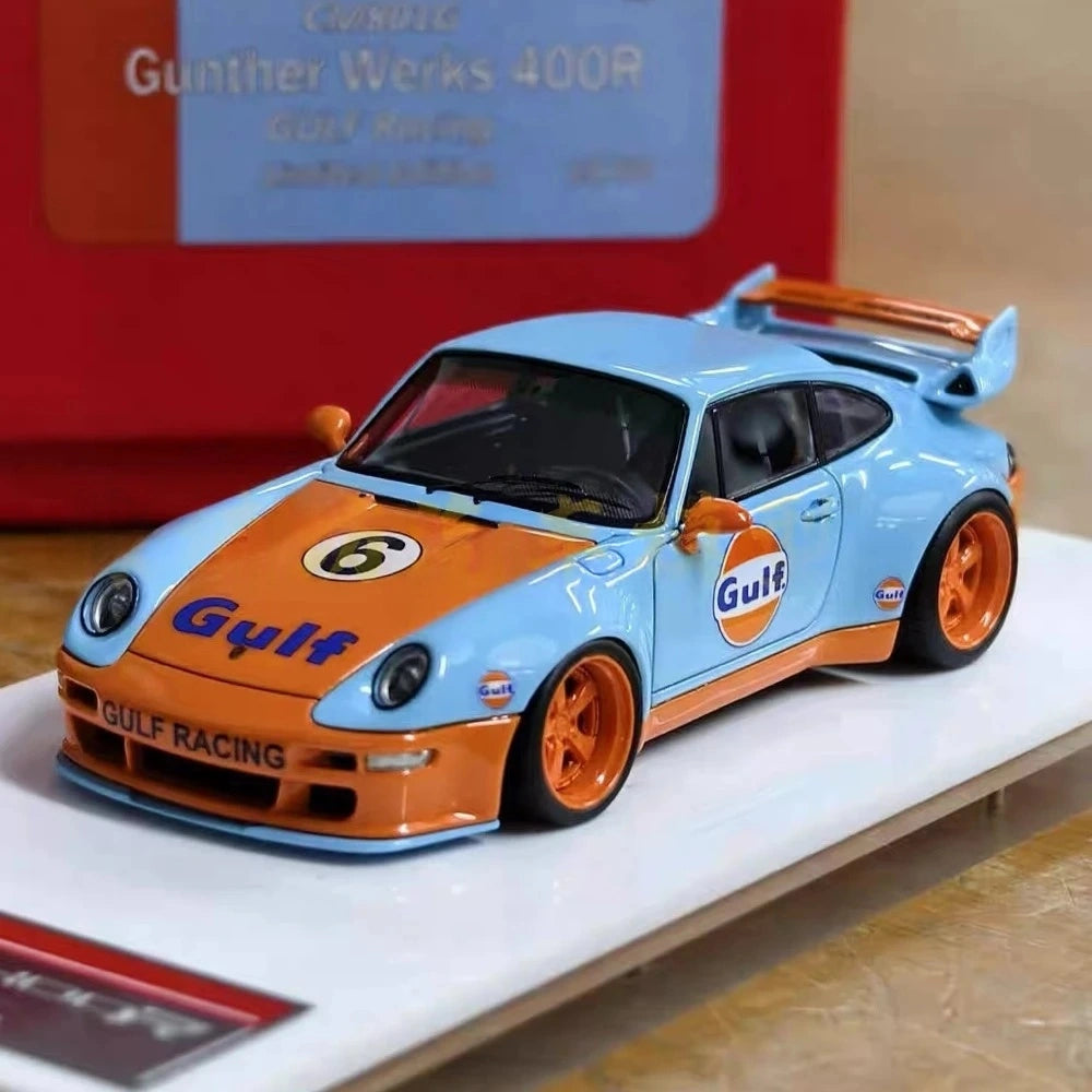 [SCM] 1:43 Porsche 2018 911 Gunther Werks 993 400R Gulf Model Car Resin