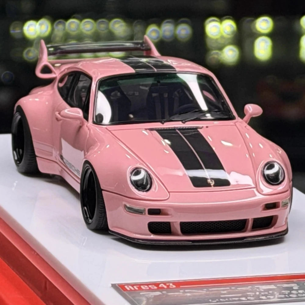 [SCM] 1:43 Porsche 2018 911 Gunther Werks 993 400R ピンク モデルカー レジン