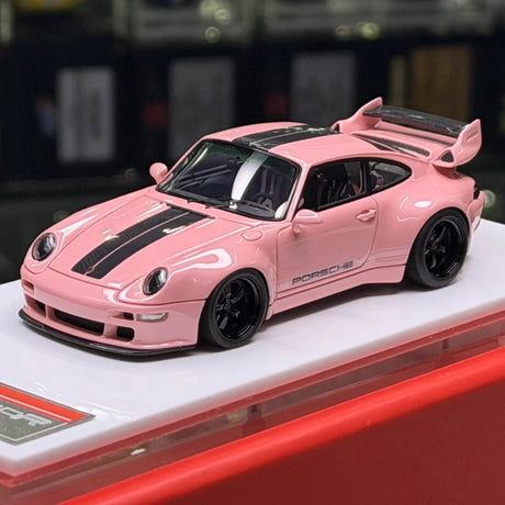 [SCM] 1:43 Porsche 2018 911 Gunther Werks 993 400R rosa modellino di auto resina