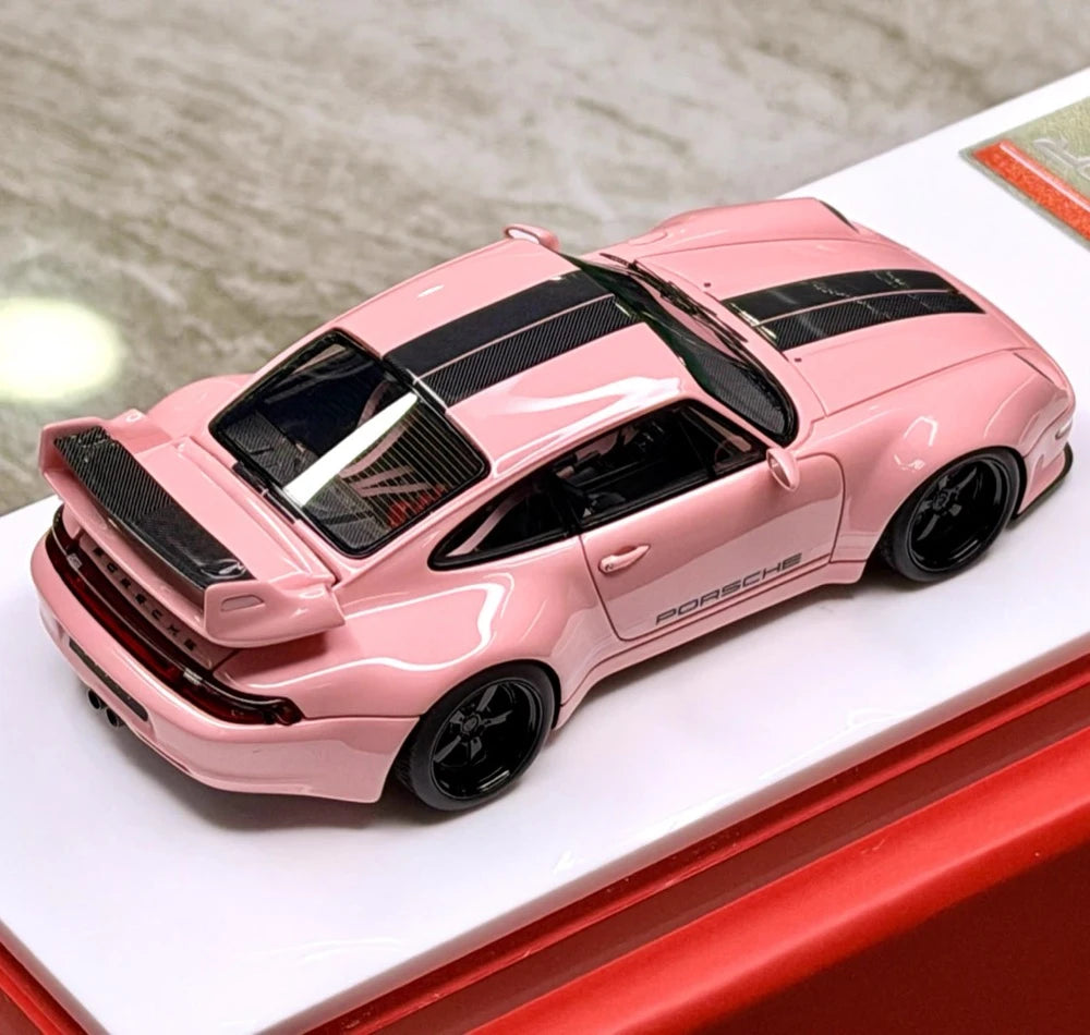 [SCM] 1:43 Porsche 2018 911 Gunther Werks 993 400R ピンク モデルカー レジン