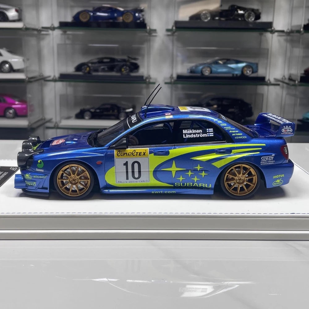 [SJF] 1:18 Subaru 2002 Impreza STI WRC #10 auto modello resina / Closed Body