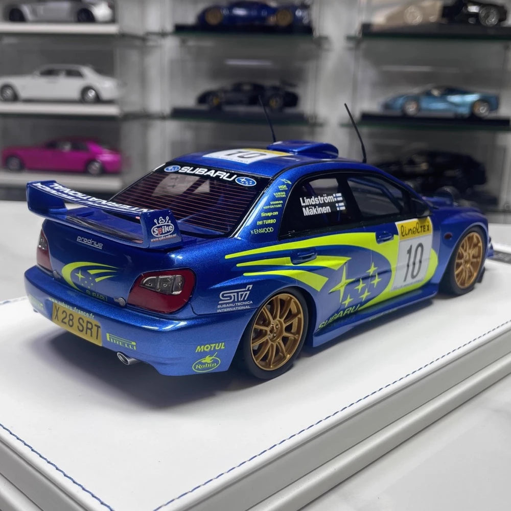 [SJF] 1:18 Subaru 2002 Impreza STI WRC #10 auto modello resina / Closed Body