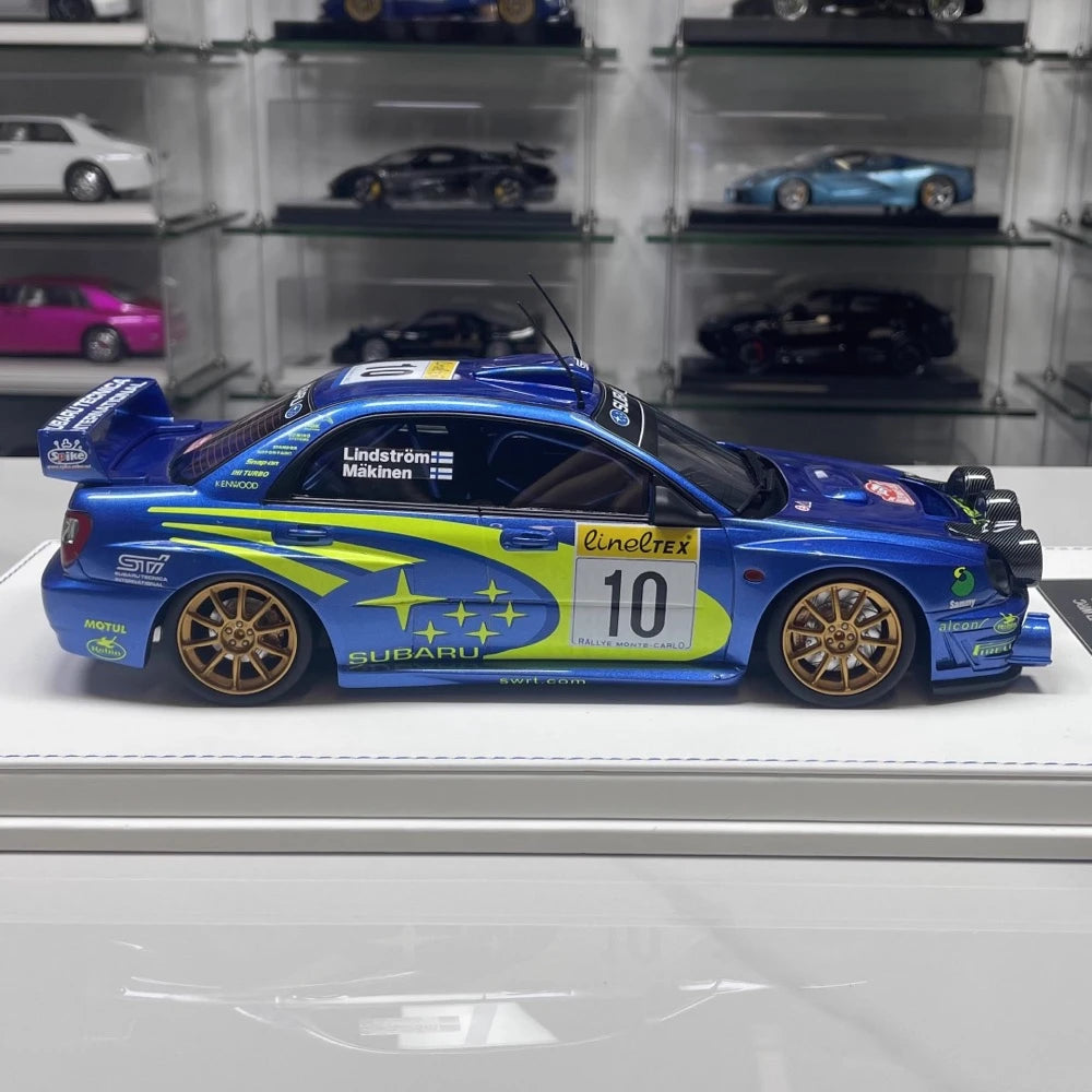 [SJF] 1:18 Subaru 2002 Impreza STI WRC #10 Car Model レジン / Closed Body