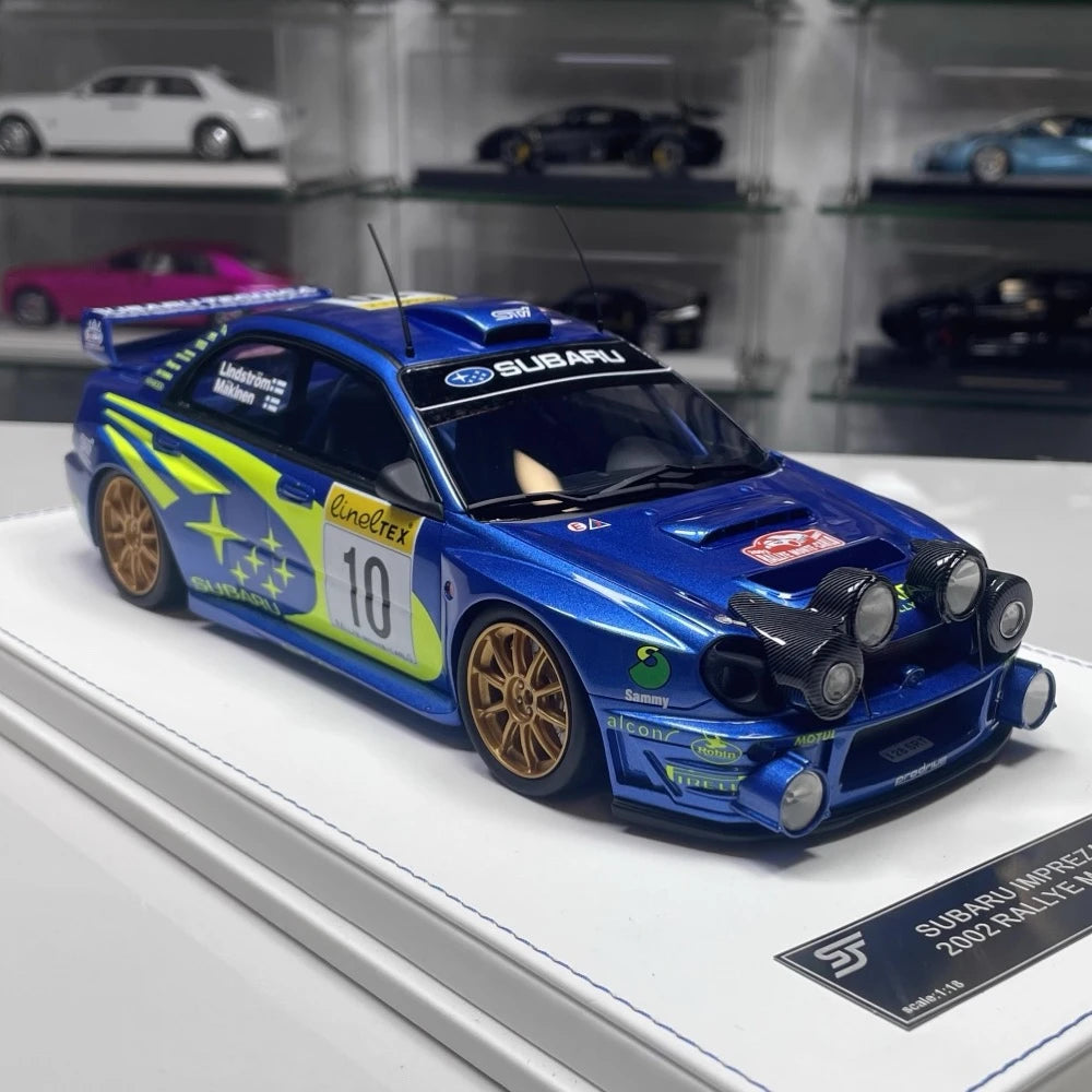 [SJF] 1:18 Subaru 2002 Impreza STI WRC #10 Car Model レジン / Closed Body