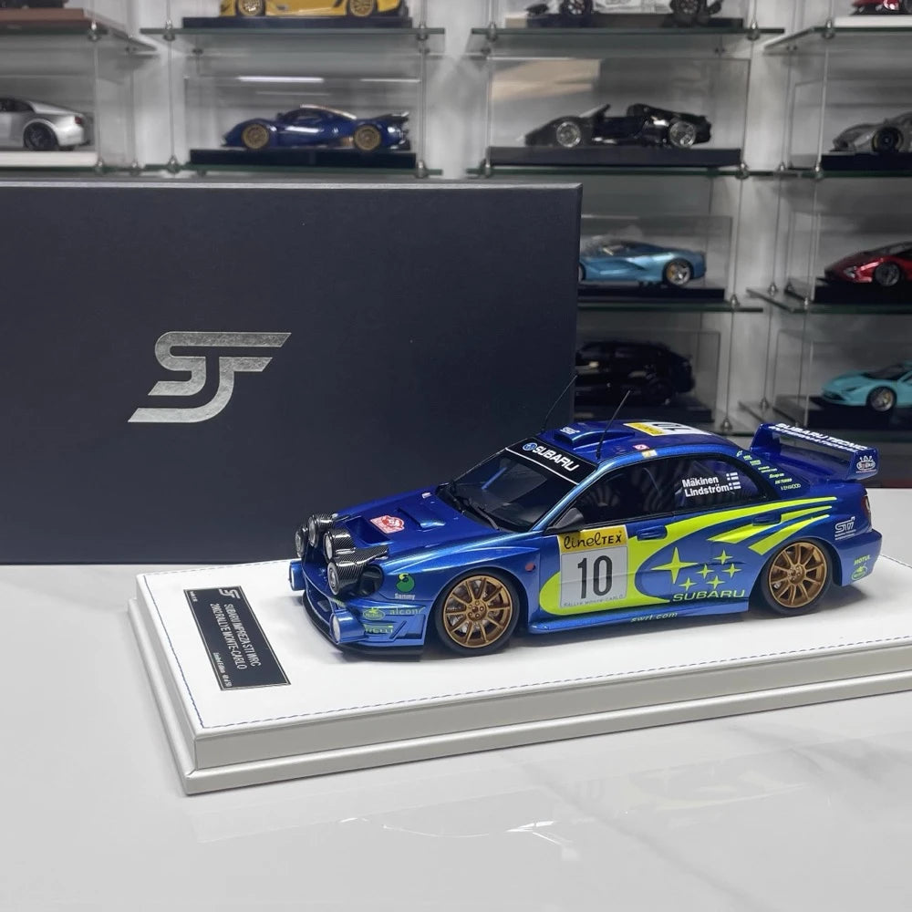 [SJF] 1:18 Subaru 2002 Impreza STI WRC #10 Car Model レジン / Closed Body