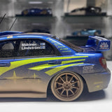 [SJF] 1:18 Subaru 2002 Impreza STI WRC #10 Dirty Car Model レジン / Closed Body