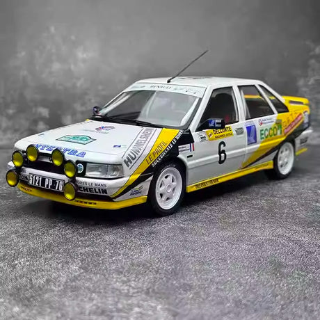 [Solidio] 1:18 Renault 1990 21 Turbo Rally Car #6 Model Car Die-Cast