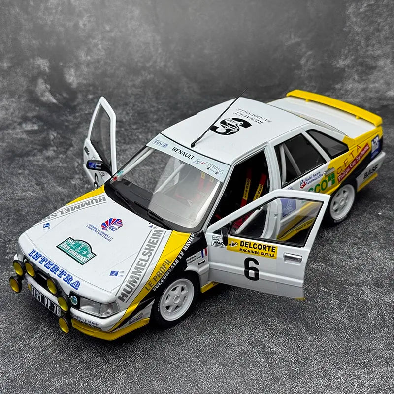 [Solidio] 1:18 Renault 1990 21 Turbo Rally auto #6 modellino di auto Die-Cast