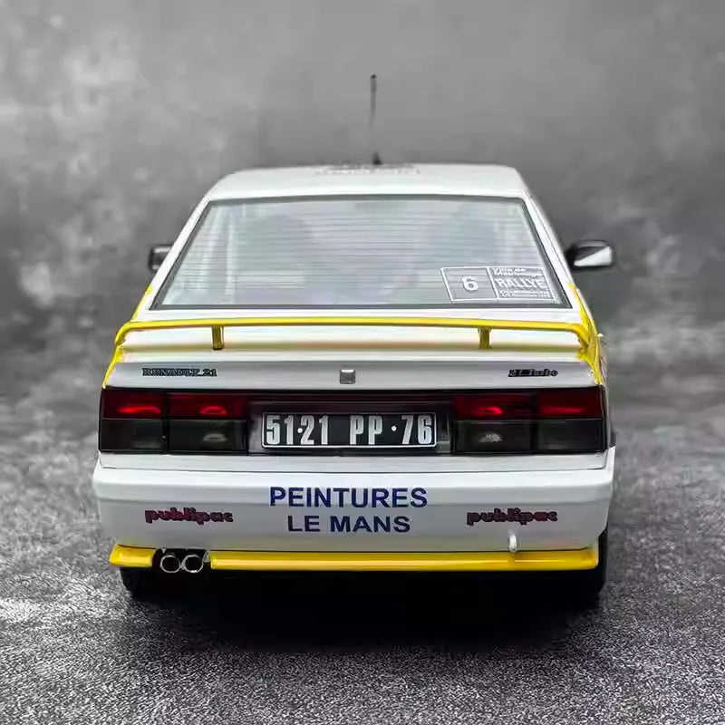 [Solidio] 1:18 Renault 1990 21 Turbo Rally Car #6 Model Car Die-Cast