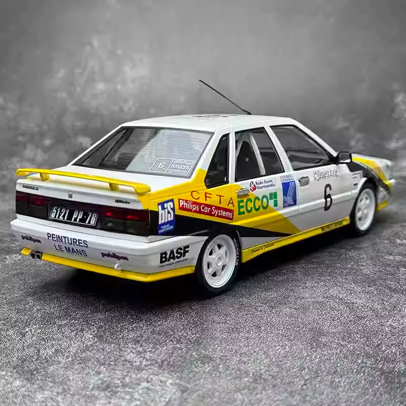 [Solidio] 1:18 Renault 1990 21 Turbo Rally auto #6 modellino di auto Die-Cast