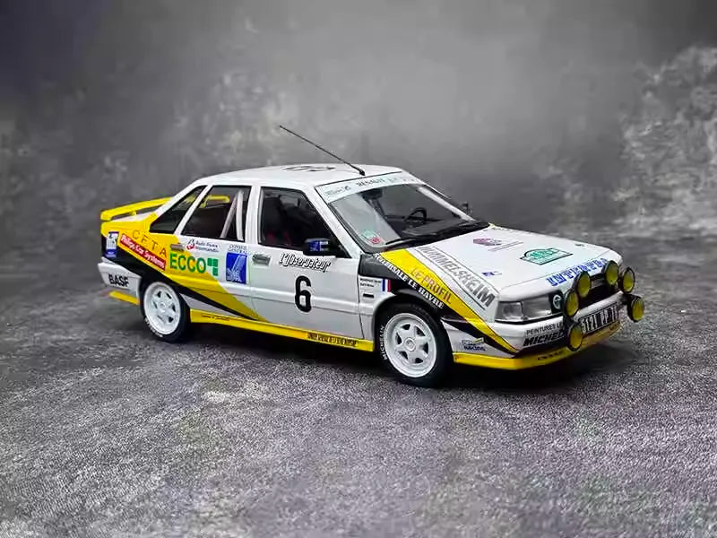 [Solidio] 1:18 Renault 1990 21 Turbo Rally Car #6 Model Car Die-Cast