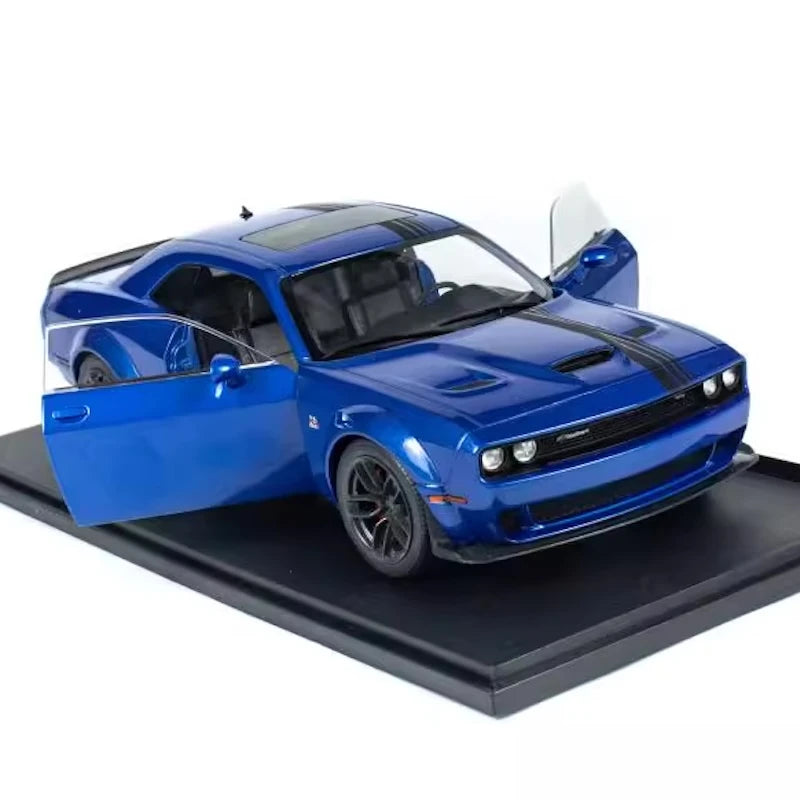 [Solido] 1:18 Dodge 2019 Challenger SRT Hellcat Blue Model Car Die-Cast