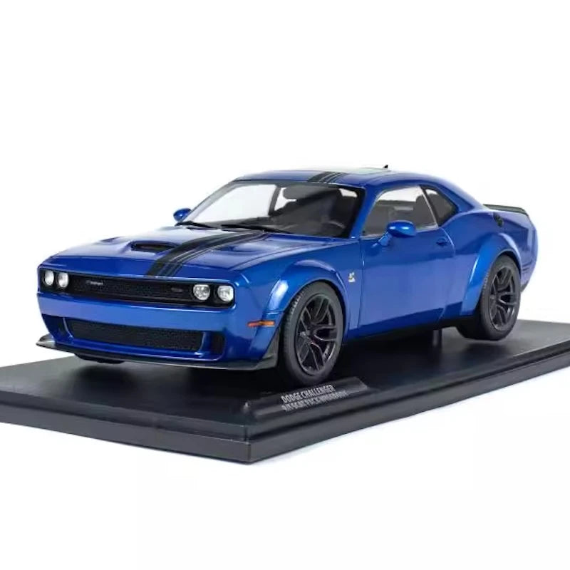 [Solido] 1:18 Dodge 2019 Challenger SRT Hellcat Blue Model Car Die-Cast