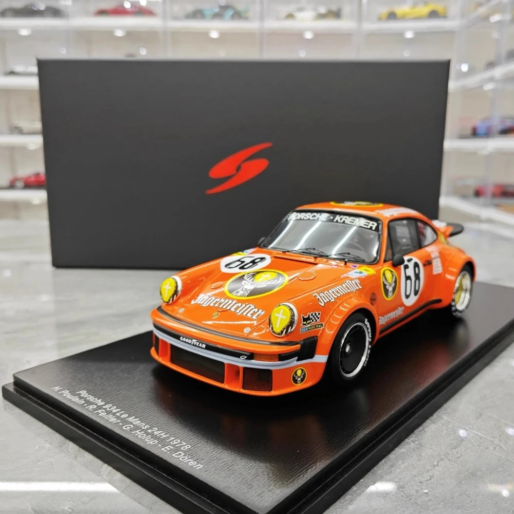 [Spark] 1:18 Porsche 1978 934 Le Mans #68 Model Car Resin / Closed Body