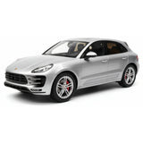 [Spark] 1:18 Porsche 2017 Macan Turbo Silver Model Car Resin