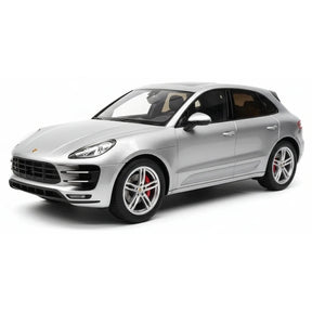 [Spark] 1:18 Porsche 2017 Macan Turbo Silver Model Car Resin